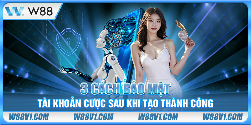 Đăng Ký W88 3 cách bảo mật tài khoản cược sau khi tạo thành công
